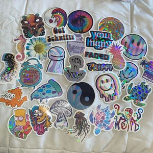 💚 30 Mystery Trippy Psychedelic Stickers 2-4 Inches